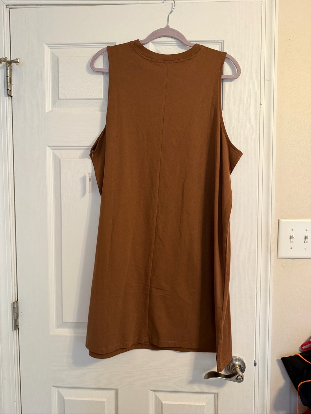 Old Navy Sleeveless Rust-Brown Knit Dress - Picture 4 of 4